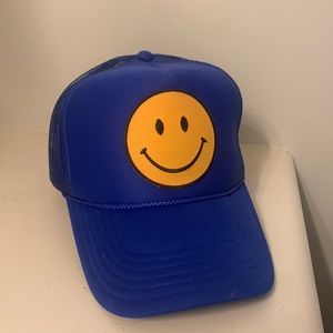 Blue Ascot & Hart Smiley Trucker Hat